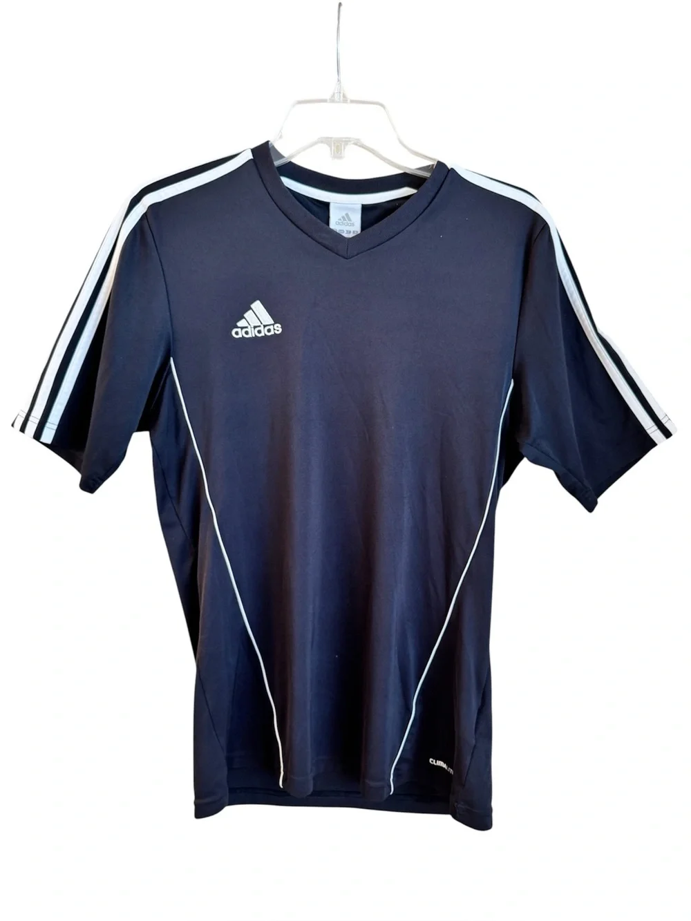 Adidas Climalite Navy Blue Athletic T-Shirt Jersey Men’s Medium Gym Soccer